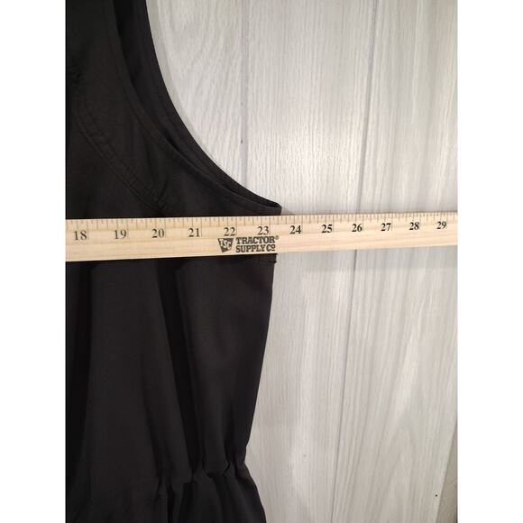 Women Stretch Tech Dry Quick Romper Black 2X Gothic Alternative Festival Plus - Picture 8 of 8